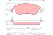 GDB1447 - Klocki hamulcowe TRW PSA C5 1/8 16V 01-