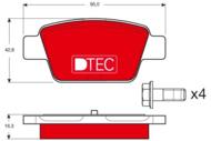 GDB1485DTE - Klocki hamulcowe TRW /tył/ FIAT STILO 01-