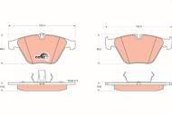 GDB1498 - Klocki hamulcowe TRW BMW 7 E65 02-