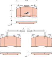 GDB1648 - Klocki hamulcowe TRW ALFA ROMEO 159 05-