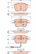 GDB1762 - Klocki hamulcowe TRW VAG TIGUAN 07-