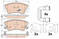 GDB1783 - Klocki hamulcowe TRW OPEL INSIGNIA 08-