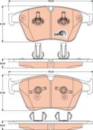 GDB1794 - Klocki hamulcowe TRW DB W164 ML-KLASA 06-