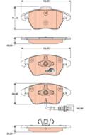 GDB1807 - Klocki hamulcowe TRW VAG T 07-