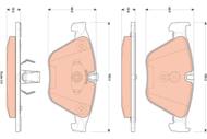GDB1854 - Klocki hamulcowe TRW /przód/ BMW 5 F10 10-