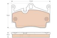 GDB1961 - Klocki hamulcowe TRW /tył/ PORSCHE BOXSTER /987/05-