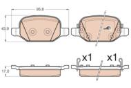 GDB2002 - Klocki hamulcowe TRW /tył/ FIAT 500L 12-