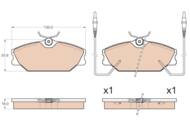 GDB2012 - Klocki hamulcowe TRW RENAULT MEGANE I 96-03