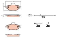 GDB2141 - Klocki hamulcowe TRW /przód/ FIAT 500 1/2 07-