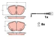 GDB2412 - Klocki hamulcowe TRW /przód/ VAG T6 2.0D 15-