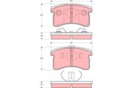 GDB3126 - Klocki hamulcowe TRW DAIHATSU CUORE 90-98