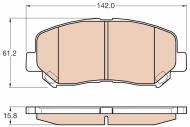 GDB3562 - Klocki hamulcowe TRW /przód/ MAZDA CX-5 11-