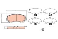 GDB3622 - Klocki hamulcowe TRW NISSAN QASHQAI 13-