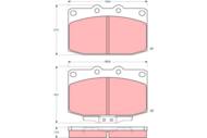 GDB377 - Klocki hamulcowe TRW /przód/ MAZDA RX7 85-91