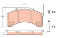 GDB5024 - Klocki hamulcowe TRW IVECO EUROCARGO 91-