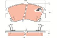 GDB729 - Klocki hamulcowe TRW MITSUBISHI L300 86-99/+CZ/