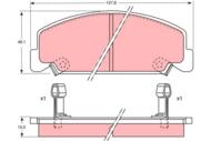 GDB764 - Klocki hamulcowe TRW HONDA ACCORD 84-85/+CZ/