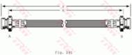 PHA213 - Przewód hamulcowy elastyczny TRW /tył/ NISSAN MICRA 92-03