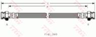 PHA368 - Przewód hamulcowy elastyczny TRW /tył/ MAZDA 323 94-98