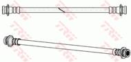 PHA564 - Przewód hamulcowy elastyczny TRW /tył/ SUZUKI SX4 06-