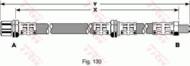 PHB252 - Przewód hamulcowy elastyczny TRW /przód/ DAIHATSU CUORE 85-94