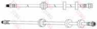 PHB646 - Przewód hamulcowy elastyczny TRW /przód/ FIAT DOBLO 05-10