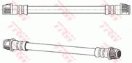 PHB901 - Przewód hamulcowy elastyczny TRW /przód/ PSA C3 II 09-