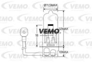 V99-84-0013 - Żarówka VEMO 12 V, 55 W Type: H3, Socket V UNIVERSAL