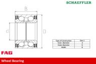 713 6063 90 - Łożysko koła -zestaw FAG /przód/ (odp.VKBA6550) OPEL CORSA D 06-