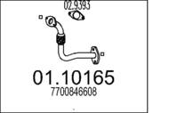 01.10165 MTS - Rura kolektora wydechowego MTS CLIO I 1.2