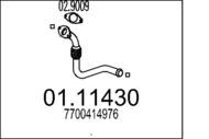 01.11430 MTS - Rura kolektora wydechowego MTS KANGOO 1,9D