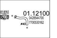 01.12100 MTS - Rura kolektora wydechowego MTS R 4 0.8