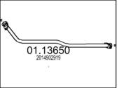 01.13650 MTS - Rura kolektora wydechowego MTS DB 190 D 2.0