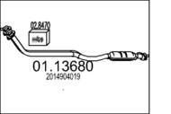 01.13680 MTS - Rura kolektora wydechowego MTS DB 190E 1.8 2.0
