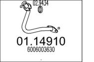 01.14910 MTS - Rura kolektora wydechowego MTS CLIO 1.2