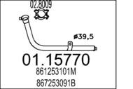 01.15770 MTS - Rura kolektora wydechowego MTS POLO 1.0