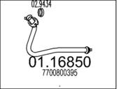 01.16850 MTS - Rura kolektora wydechowego MTS CLIO 1,1 90-92