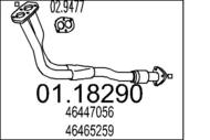 01.18290 MTS - Rura kolektora wydechowego MTS BRAVO 1.6