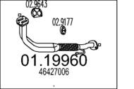 01.19960 MTS - Rura kolektora wydechowego MTS LANCIA Y 1.4