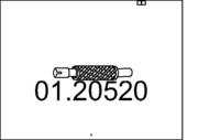 01.20520 MTS - Rura wydechowa środkowa MTS UNO D 1.3
