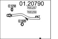 01.20790 MTS - Rura wydechowa środkowa MTS UNO