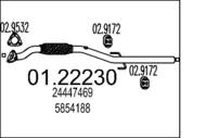 01.22230 MTS - Rura wydechowa początkowa MTS VECTRA C 1.6