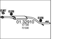 01.32910 MTS - Tłumik środkowy MTS MONDEO 2,0 16V kat 93-96