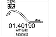 01.40190 MTS - Rura wydechowa środkowa MTS AMI8 0.6