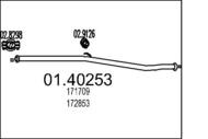 01.40253 MTS - Rura wydechowa środkowa MTS P205 1.8D