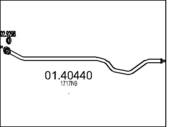 01.40440 MTS - Rura wydechowa środkowa MTS P307 1,4 01-04