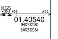 01.40540 MTS - Rura wydechowa środkowa MTS GOLF III 1,9TDI/2,0