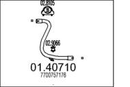 01.40710 MTS - Rura wydechowa środkowa MTS R 4 0.8