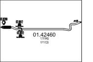 01.42460 MTS - Rura wydechowa środkowa MTS /z plecionką/ C2 1,4HDI