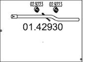 01.42930 MTS - Rura wydechowa środkowa MTS C5 1,8 16V